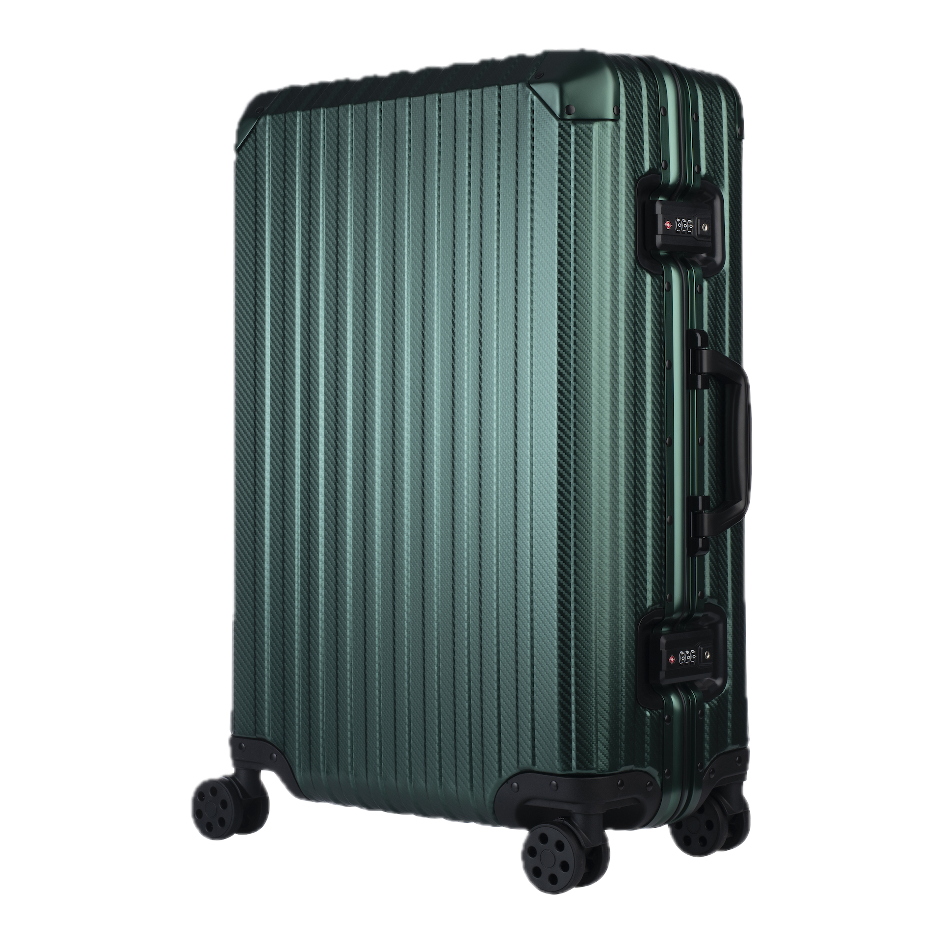 Der Atlas Aluminium Koffer – Pazifikgrün