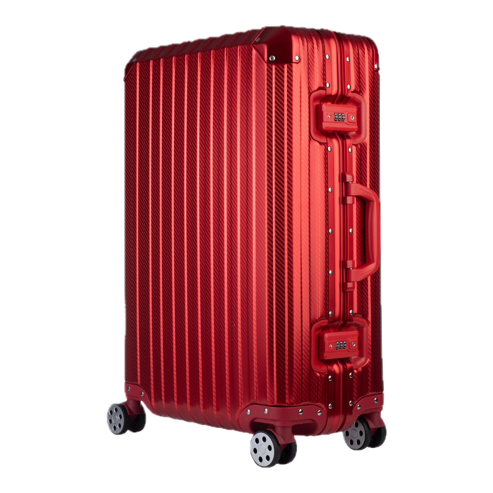 Der Atlas Aluminiumkoffer – Rot