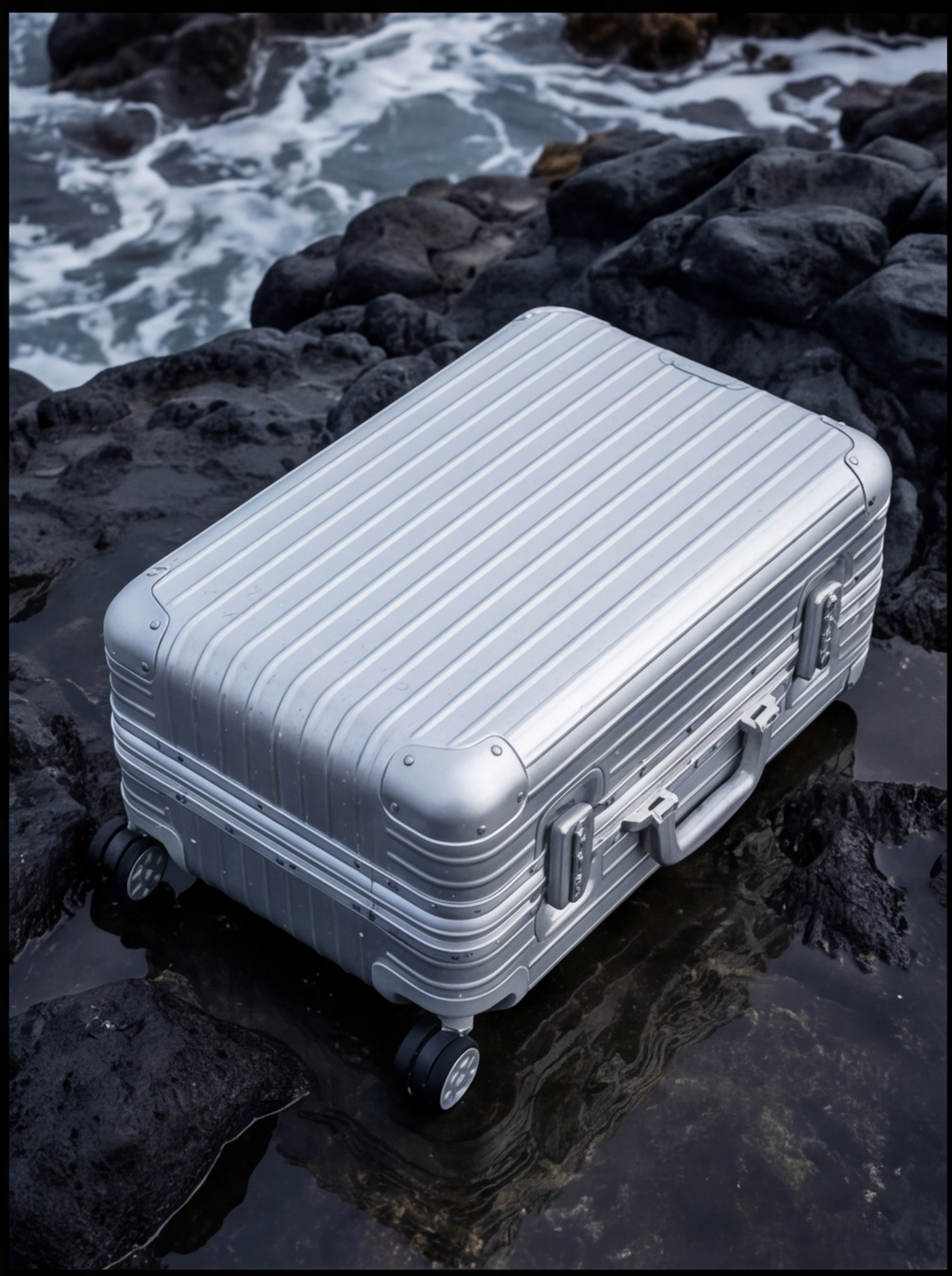 La valise Atlas en aluminium — Argenté