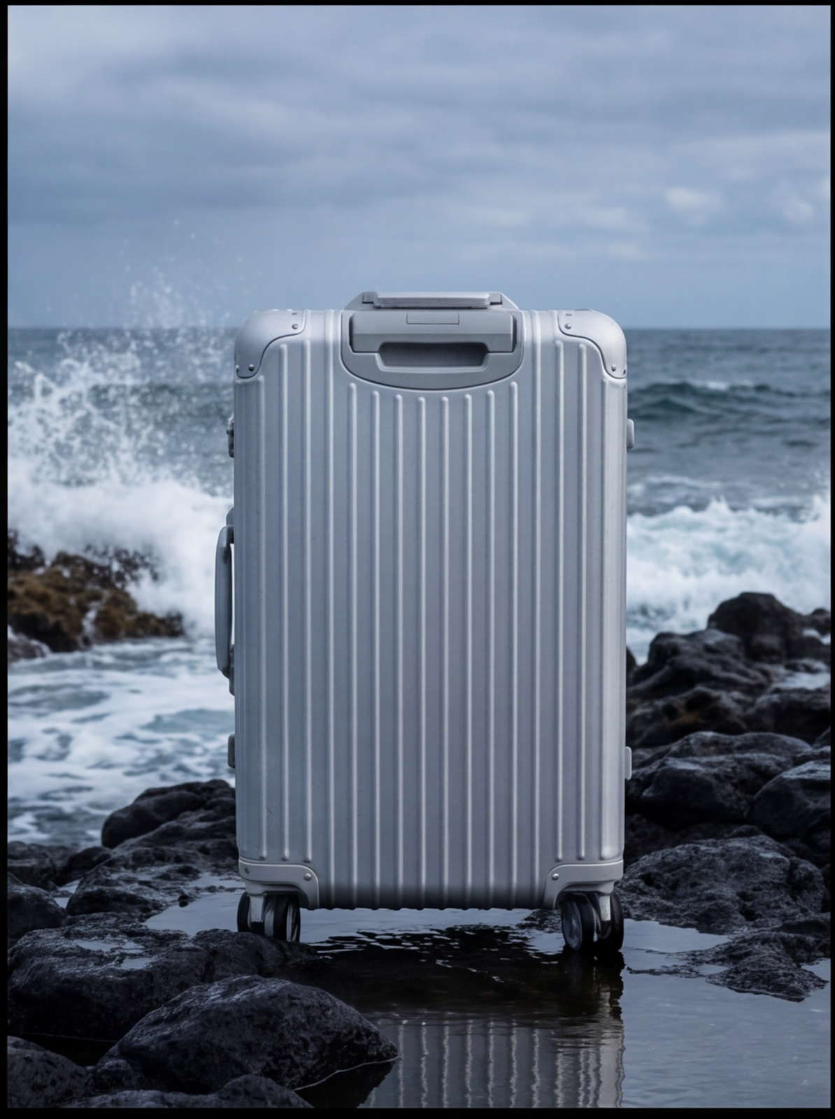 La valise Atlas en aluminium — Argenté