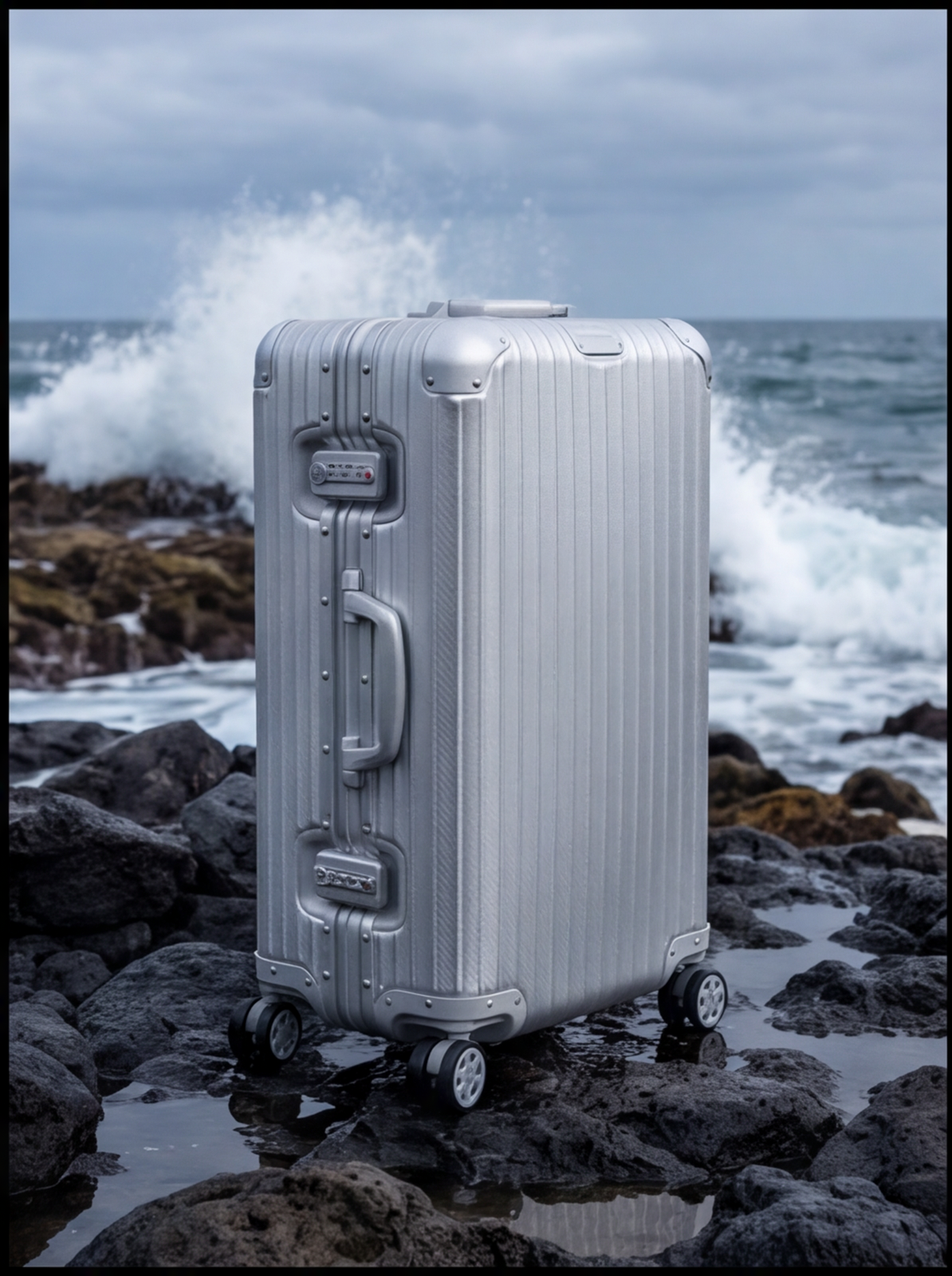La valise Atlas en aluminium — Argenté