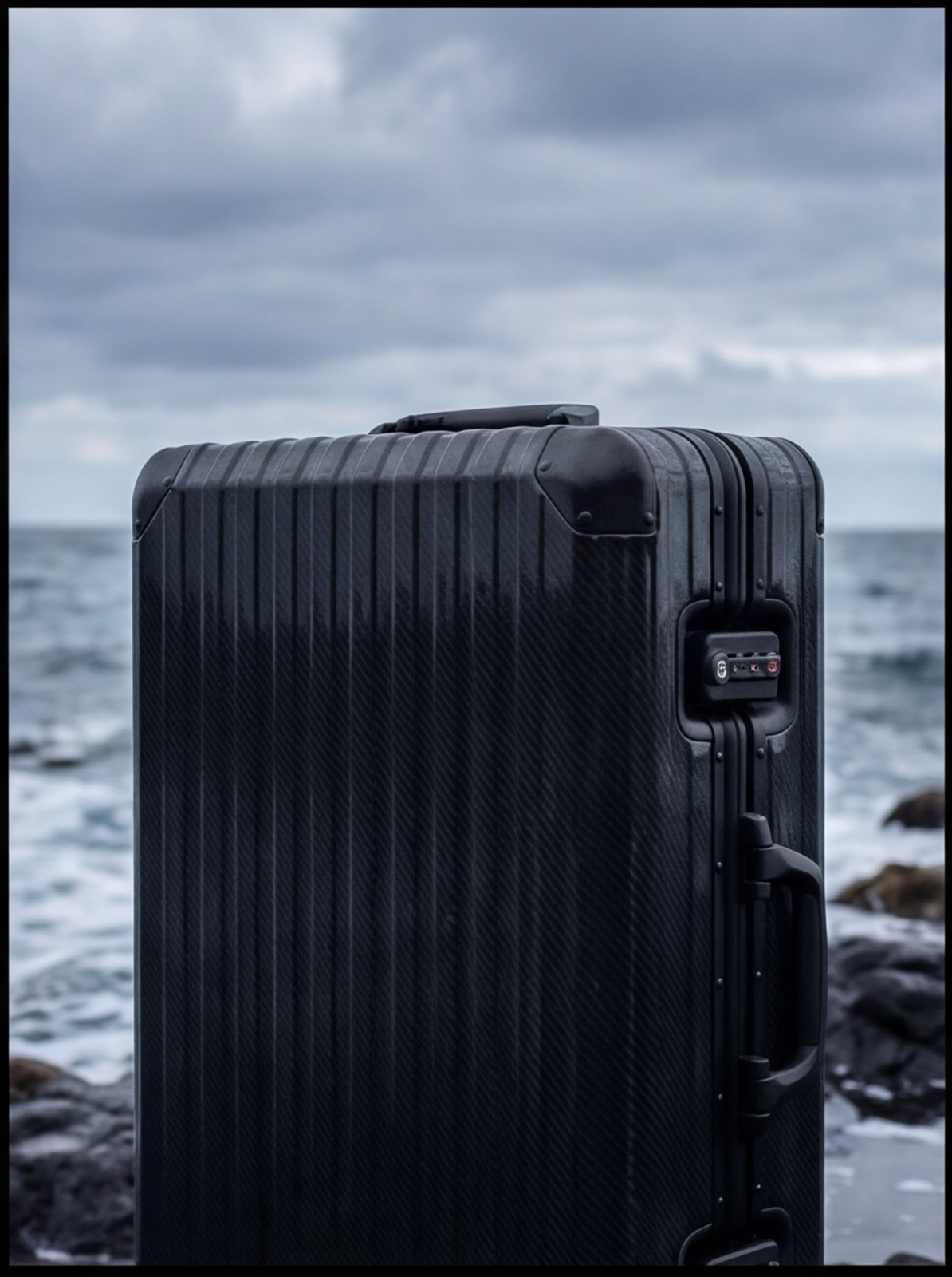La valise Atlas en aluminium — Noir