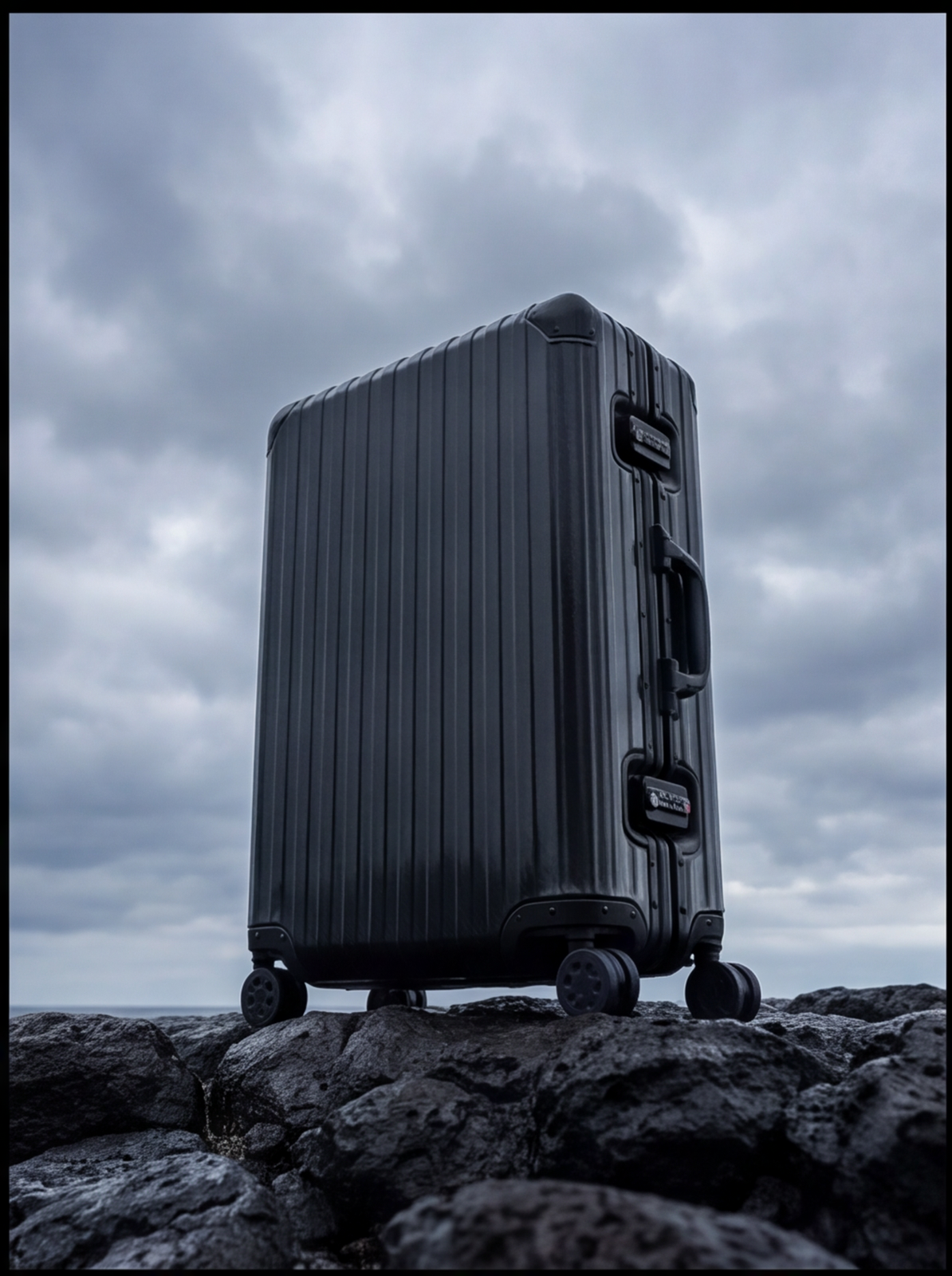 La valise Atlas en aluminium — Noir