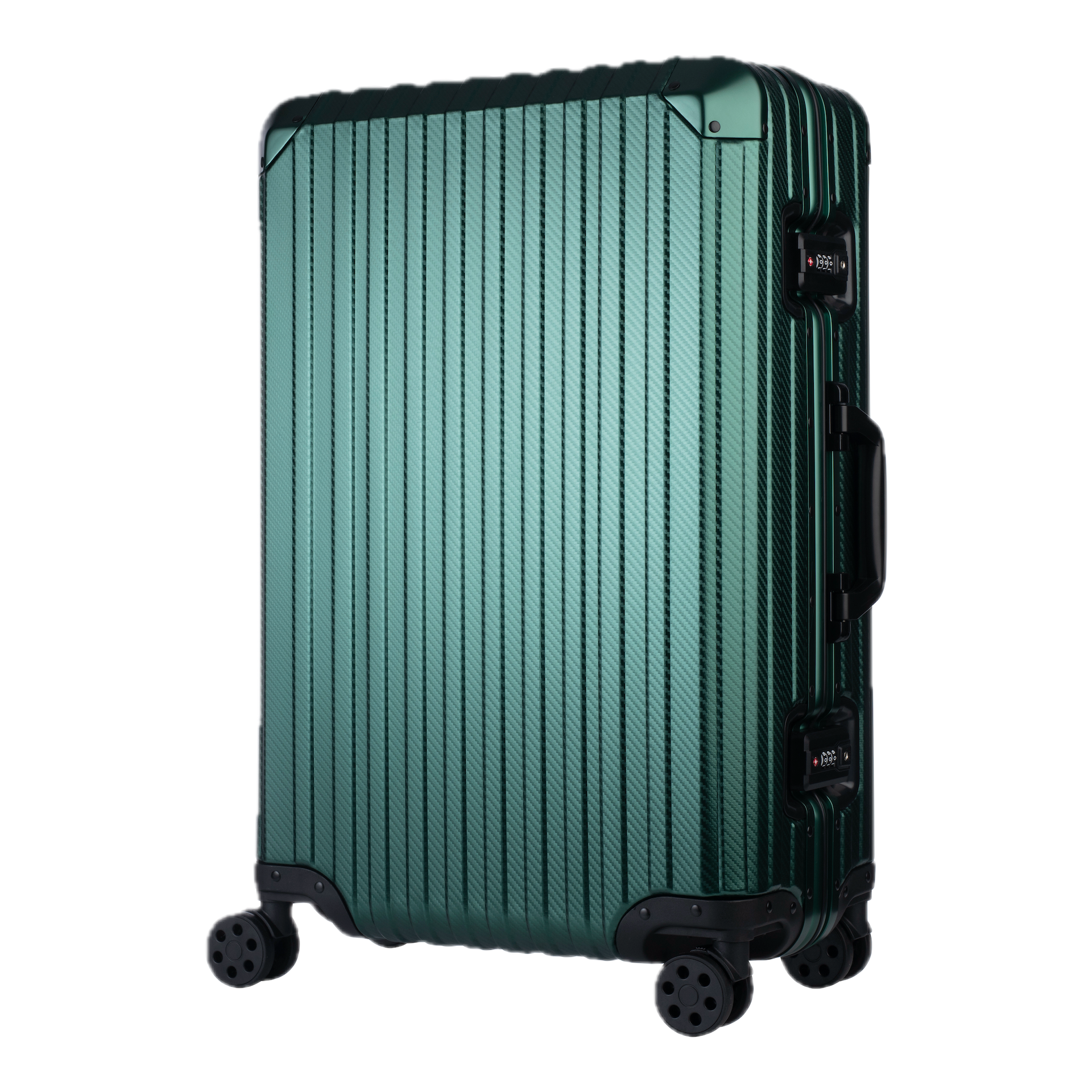 Der Atlas Aluminium Koffer – Pazifikgrün
