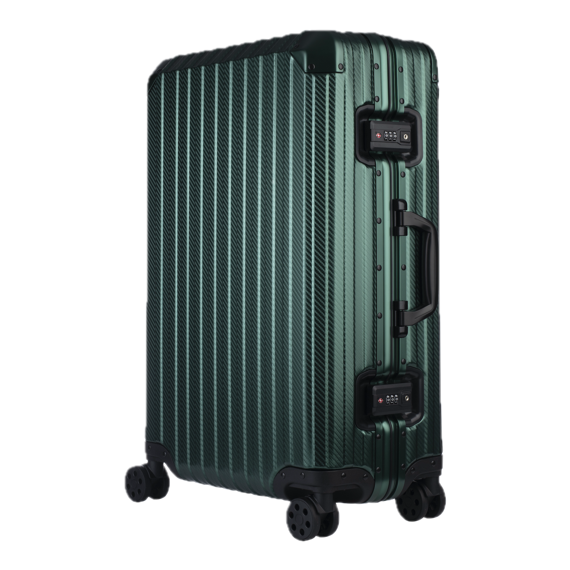 Der Atlas Aluminium Koffer – Pazifikgrün