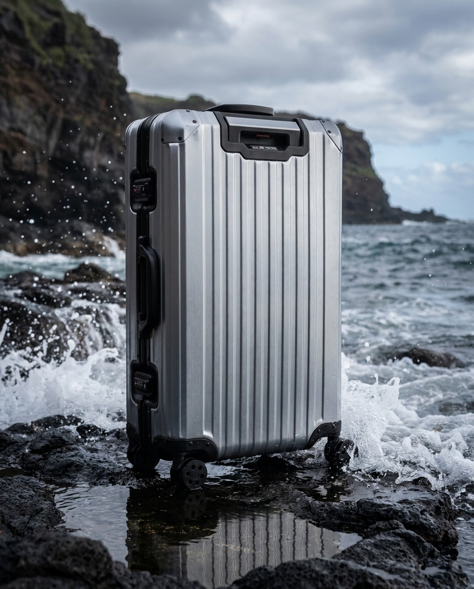 La valise Atlas en aluminium — Métal canon