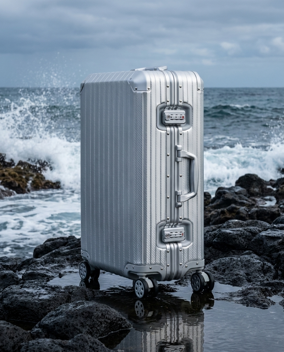 La valise Atlas en aluminium — Argenté