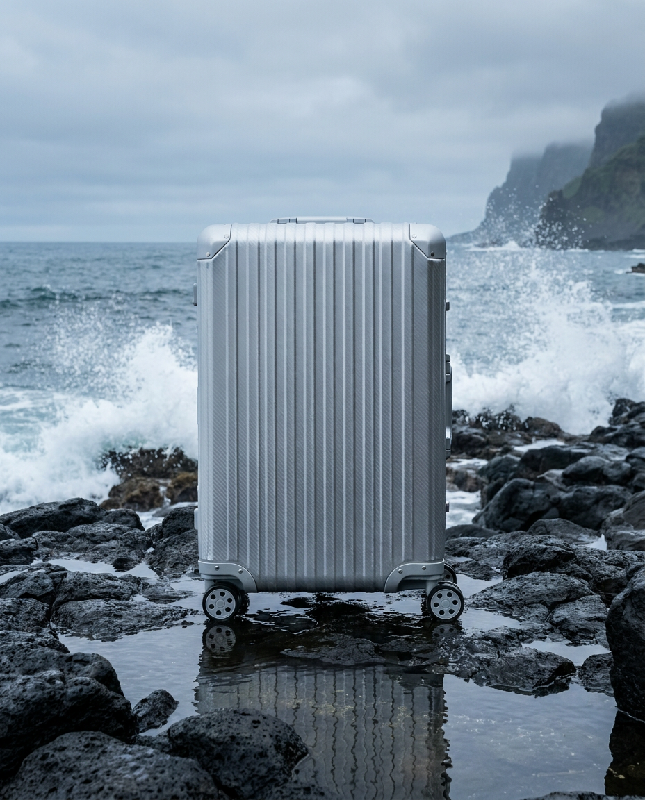 La valise Atlas en aluminium — Argenté