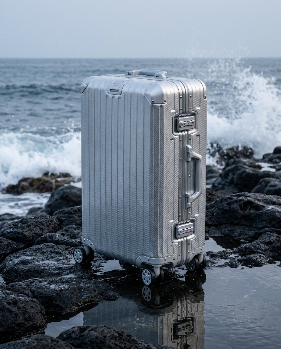 La valise Atlas en aluminium — Argenté