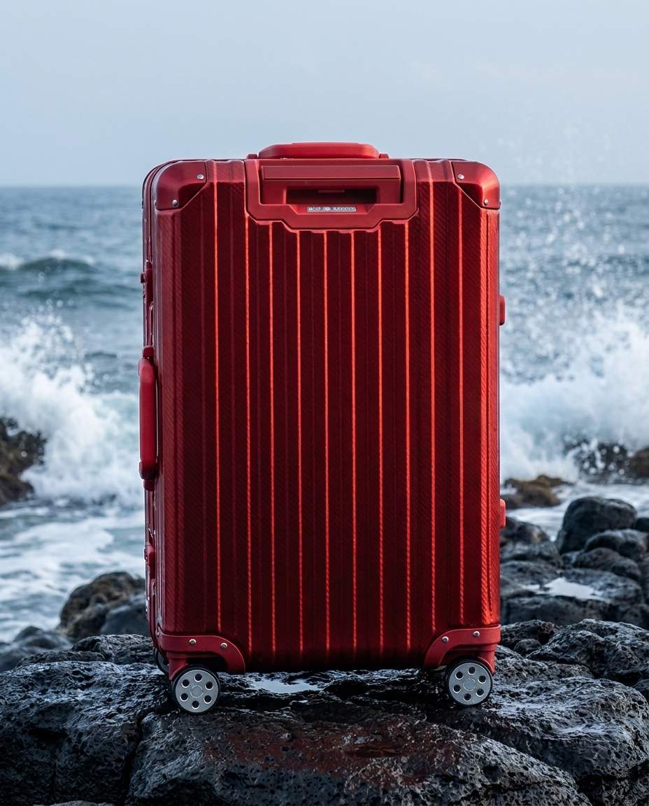 La valise Atlas en aluminium — Édition limitée rouge