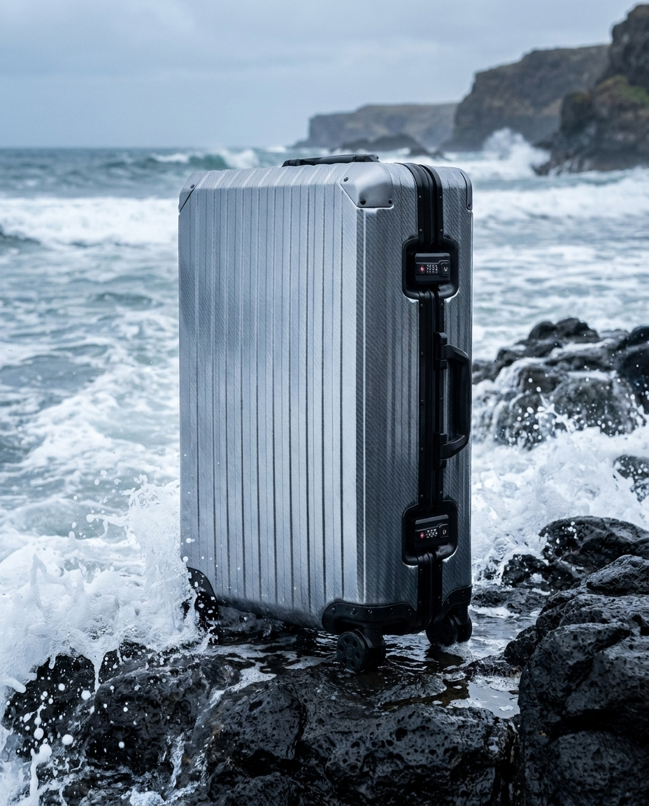 La valise Atlas en aluminium — Métal canon