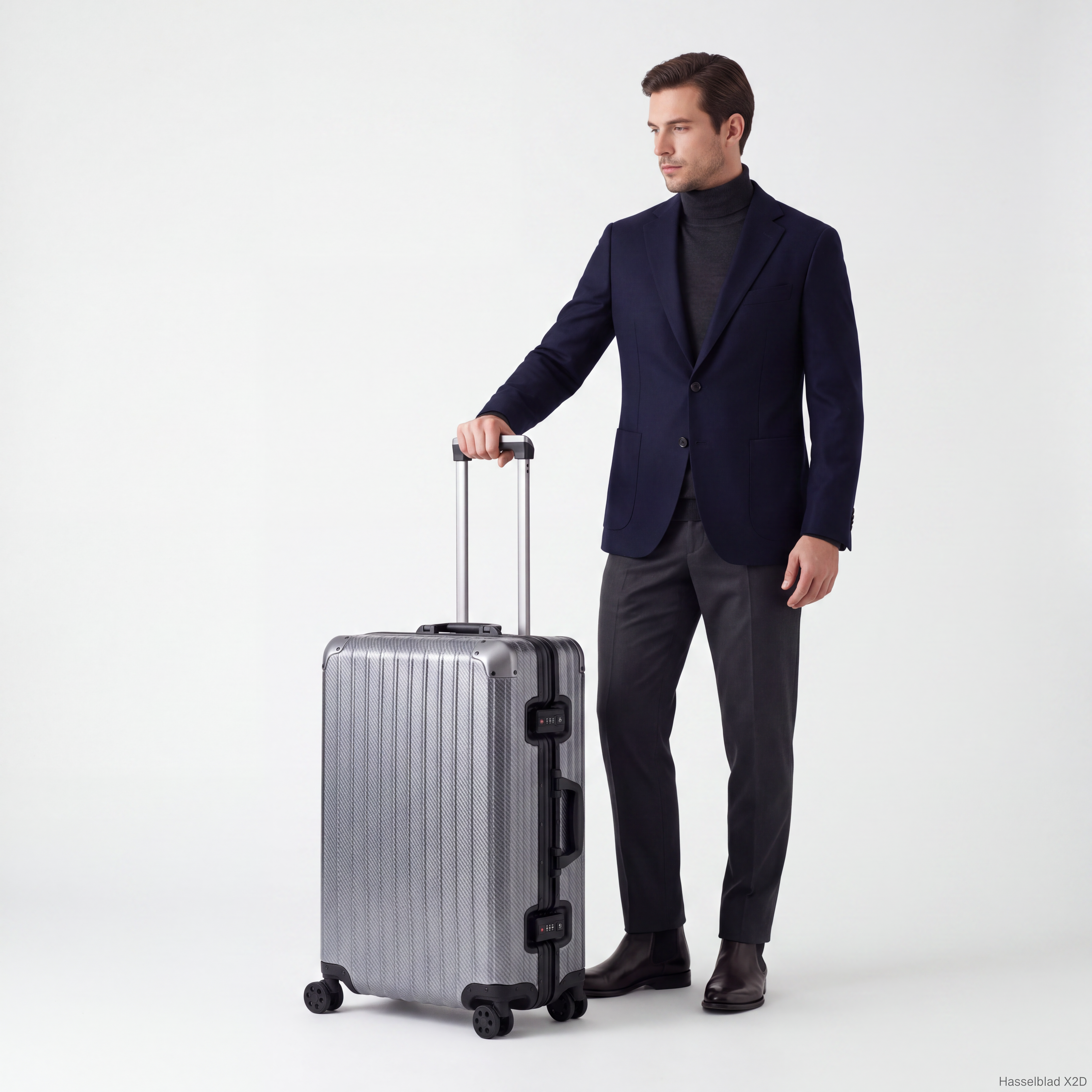 The Atlas Aluminium Luggage — Gunmetal